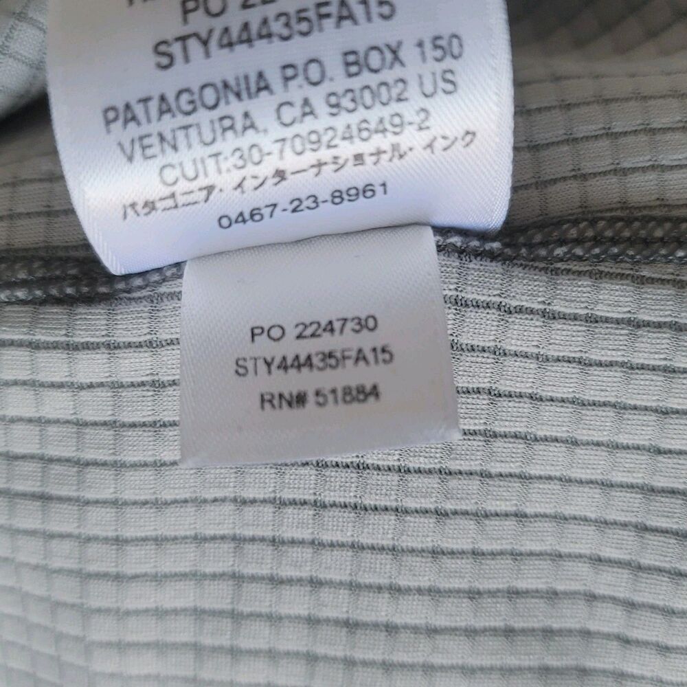 Patagonia Womens Capilene BaseLayer Mid weight Polartec Gray Size XL - Picture 7 of 11